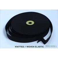 Black Knitted-Woven Elastic