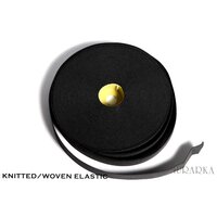 Black Knitted-Woven Elastic