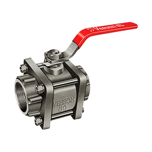 Screwed Female Ends Ball Valve (Three Piece Design) - Material: Carbon Steel