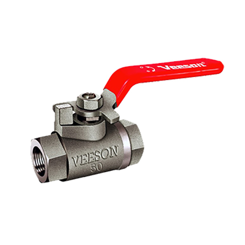 Screwed Ball Valve (Single Piece Design) - Material: Stainless Steel