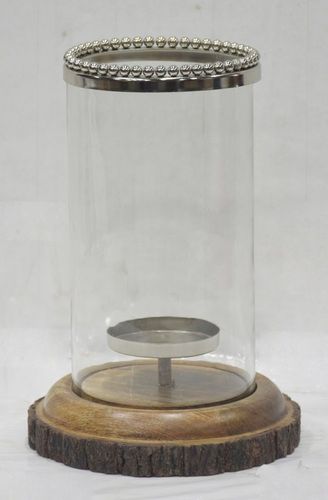 Glass Hurricane Lamp