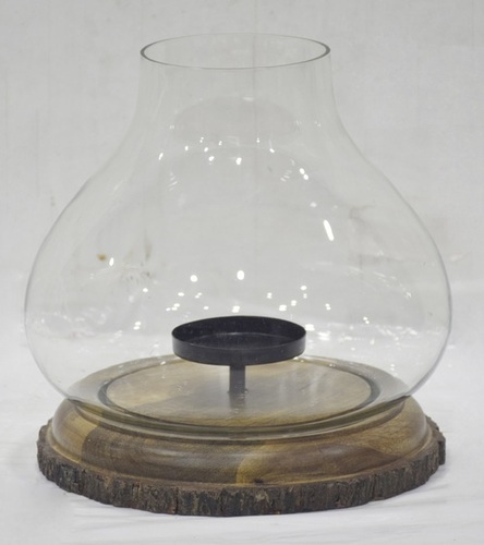 10 Inch Glass Hurricane Lamp