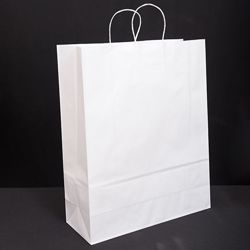 White Bio-Degradable Plain Paper Bag