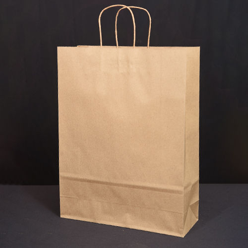 Brown Kraft Paper Bag With Handle Size: As Per Req.