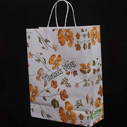 Flower Printed Wedding Paper Bag