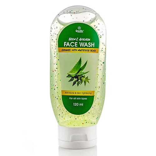 120Ml Quixbu Cosmopile Neem And Aloe Vera Face Wash - Attributes: Smudge Proof