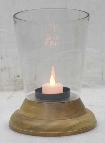 7 Inch Glass Hurricane Lamp