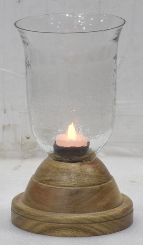 New Look Glass Hurricane Lamp