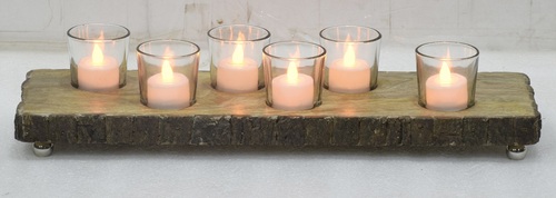 Glass Hurricane Lamp Set