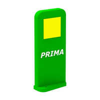 Green Antiglare Road Safety Barrier - Lldpe Material, 600mm Height X 255mm Length, Uv Stabilized Green Color, Rectangle Shape With 100mm X 100mm Sticker Pasting Slot