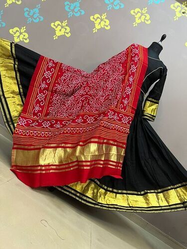 Semi gajji chanderi silk chaniya