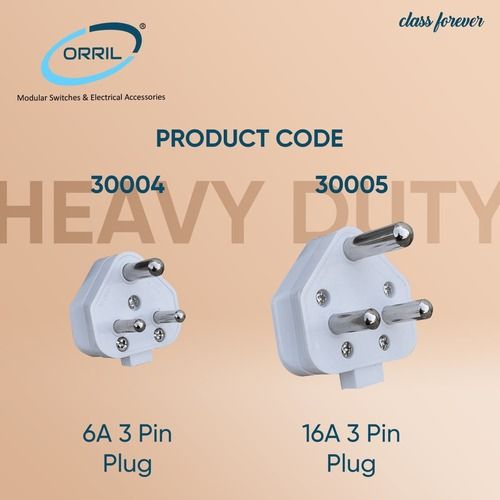 Heavy Duty 3 Pin Plug