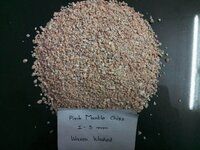 Brown crushed marble chips for terrazzo flooring and wall cladding with Epoxy resin