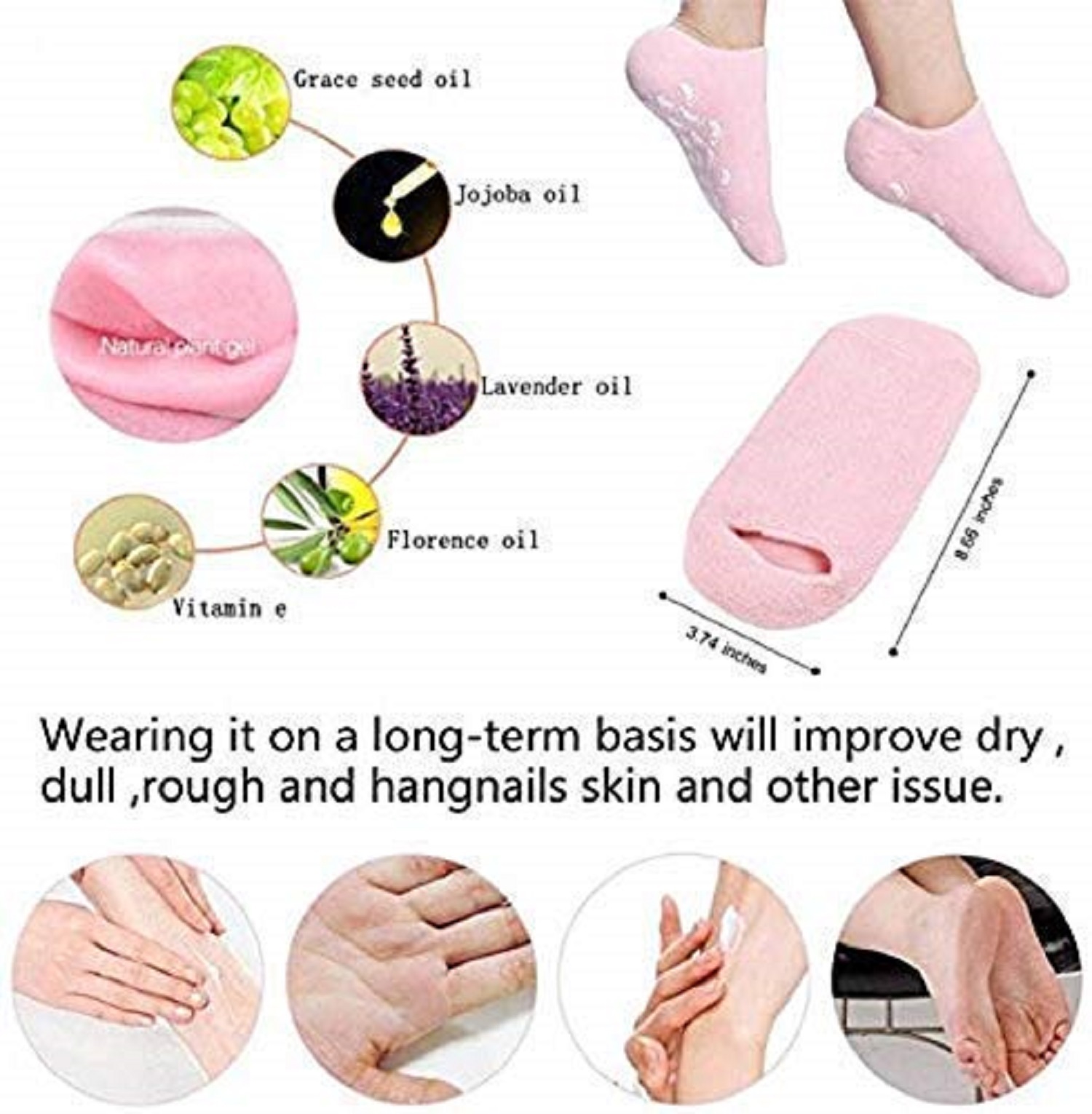 Spa Gel Socks For Women