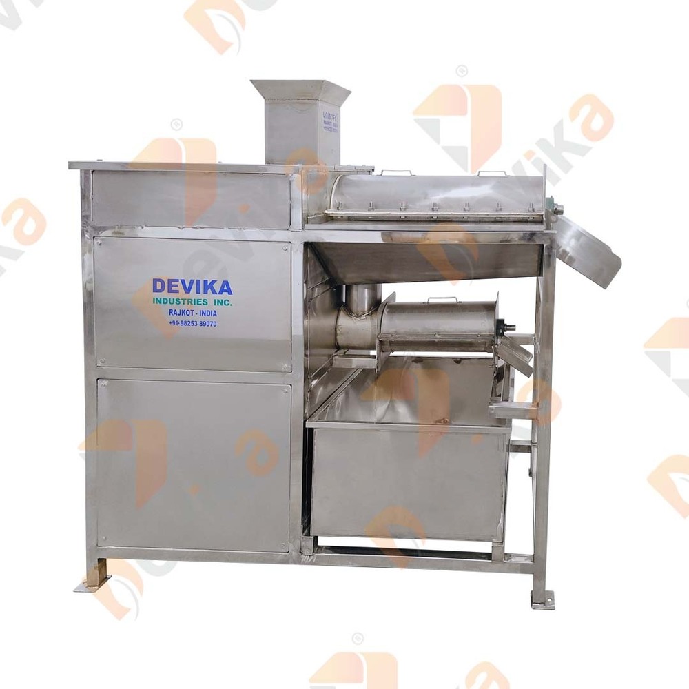 Mango Pulp Making Machine - Stainless Steel 304 & 316, 50 kg to 3000 kg/hr Capacity, High Efficiency - ECO Friendly, Low Noise, Lower Energy Consumption, Compact Structure