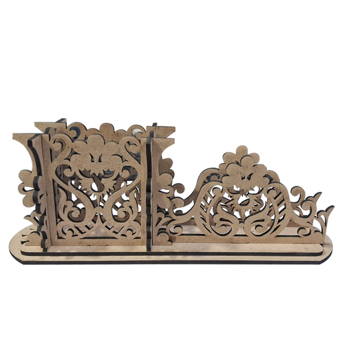 tissue holder with spoon holder