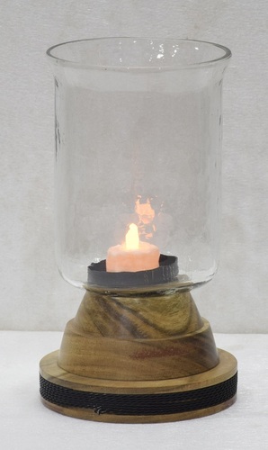 8 Inch Decorative Glass Hurricane