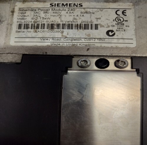 SIEMENS 6SL3224-0BE21-5UA0 INVERTER POWER MODULES