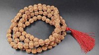 Nepali 5 Mukhi Rudraksha Mala (rare Small Size ) - Occasion: Religious