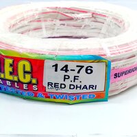 14/76 Parallel Flat Copper Wire 67 MTR (White)