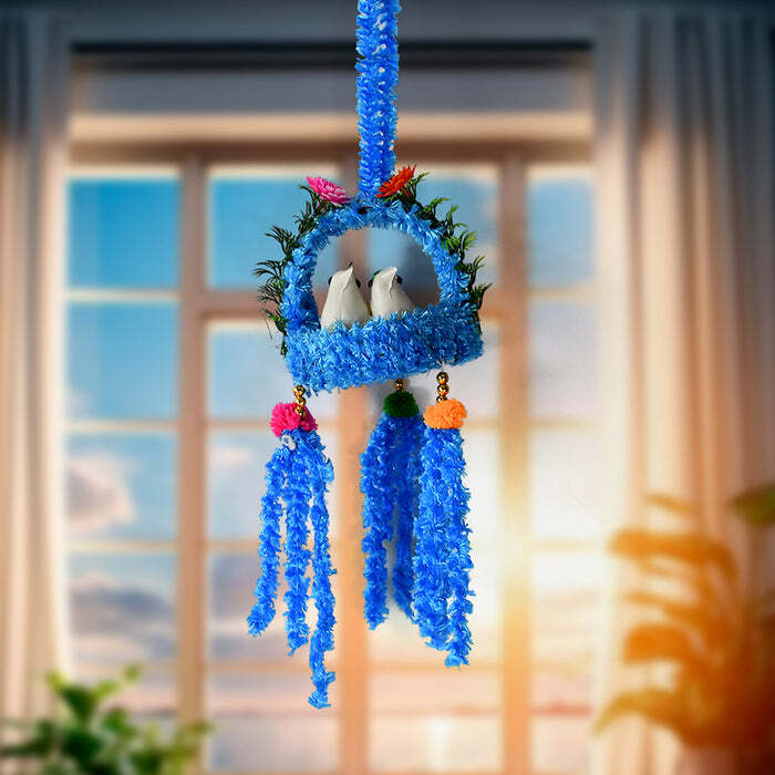 HOME DECORATION BIRD NEST DECOR LOVELY BEAUTIFUL ARTIFICIAL BIRDS