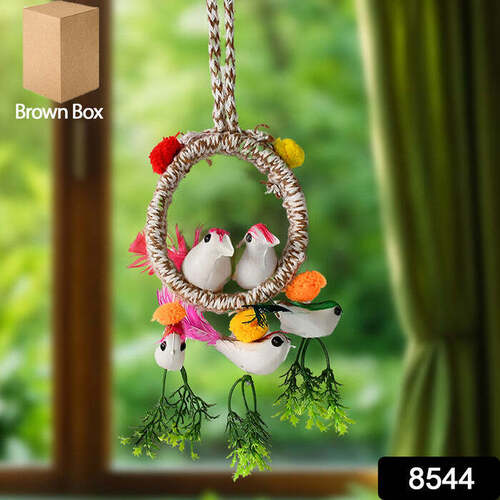 HOME DECORATION BIRD NEST DECOR LOVELY BEAUTIFUL ART IFICIAL BIRDS   8544