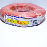 8-20 Parallel Flat Copper Wire 90 MTR (Transparent)