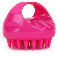 Silicone Handle Scalp Massage Shampoo Brush