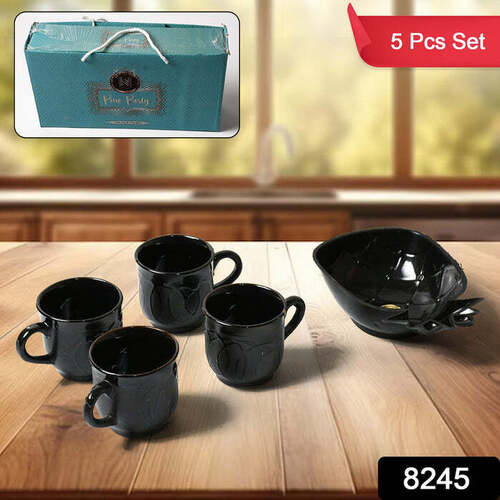 PINE PARTY CERAMIC TEA / CUPS / MUG SET WITH PINEAPPLE SHAPE