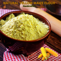 Natural Yellow Maize Flour - 25 Kg Bag | Gluten-free, No Additives, Rich In Essential Nutrients, Ideal For Baking And Frying