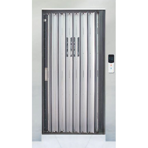 Stainless Steel Manual Imperforated Door Passenger Elevator