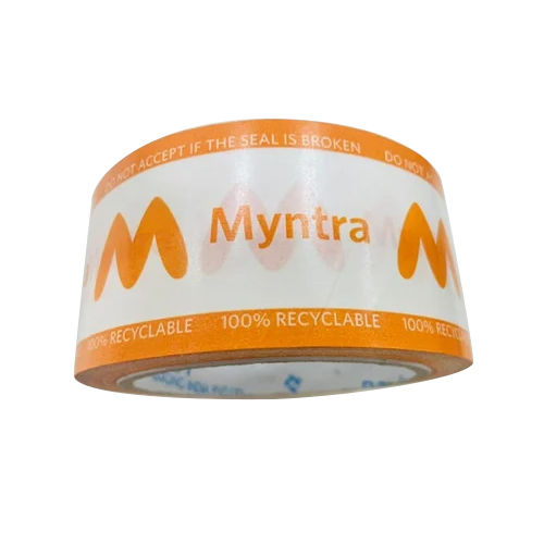 Transparent Myntra Logo Print Packaging Tape