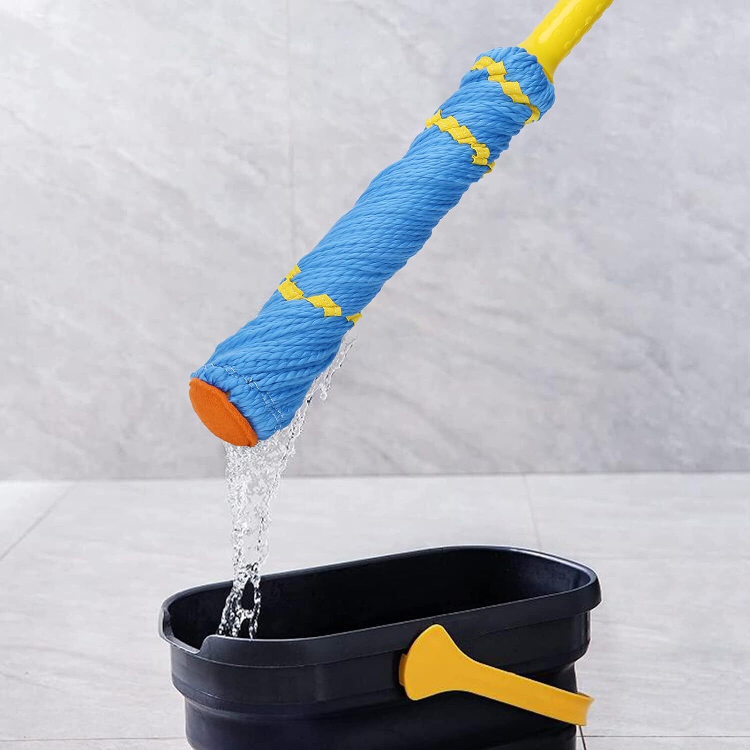 SELF-WRINGING TWIST DUST MOPS FOR FLOOR CLEANING