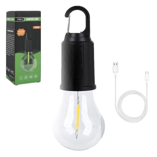 Camping light rechargeable with Type C Port