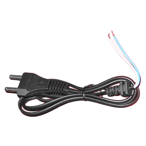 1 Mtr 2 Pin Top Flat Power Cord