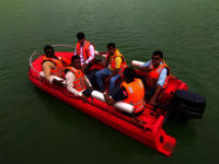 Funyak Secu 13,HDPE Rescue boat, 8 Persons boat, 8 Passenger Boat, 8 Seater boat, 8 People boat, 6 to 8 Seater boat, Life boat for Rescue, Motor boat, PE rescue boat, PE boat, HDPE boat, HDPE Speed boat,PE Speed Boat, PE Tourist Boat, Funyak 390