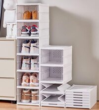 Shoe Organiser , Free Standing - Color: White