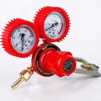 Dissolved Acetylene Double Gauge Regulator - Polymer Composite Material, Compact Size, Random Color, 0-2.5mpa Outlet Pressure, Shock-proof Rubber Cover