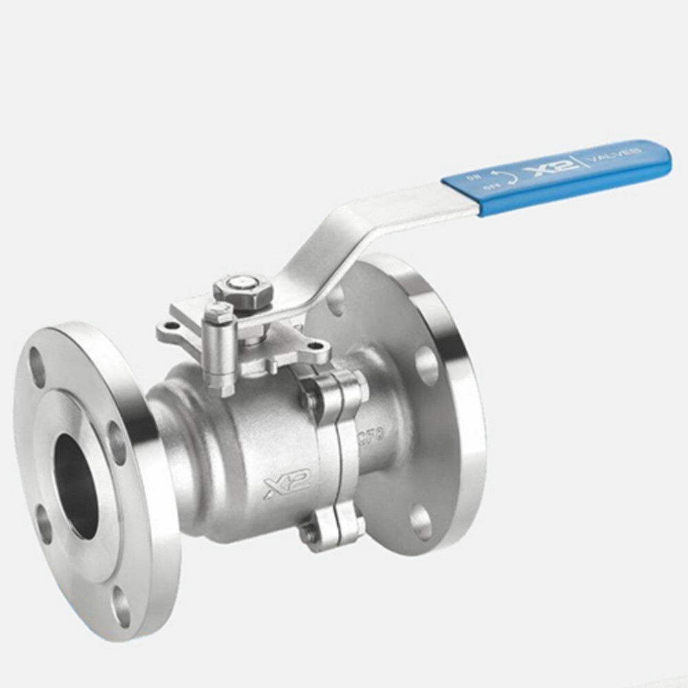 2 Piece Flanged End Ball Valve 300# - Finish: Polished