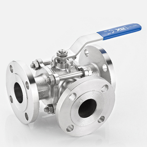 3 Way Flanged End Ball Valve