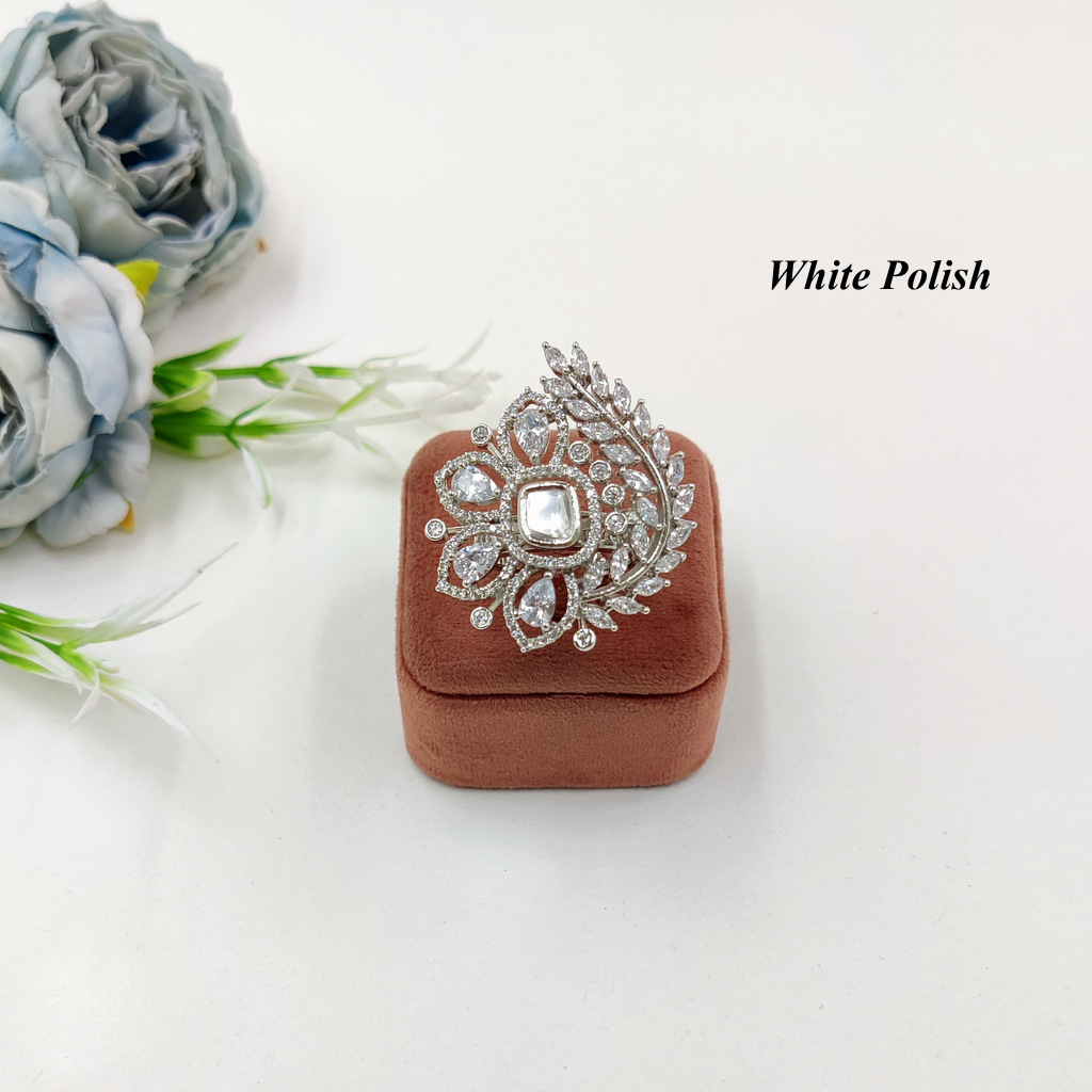 Modern Designer American Diamond Ring