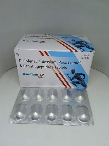 Diclofenac potassium,paracetamol & Serratiopeptidase tablets