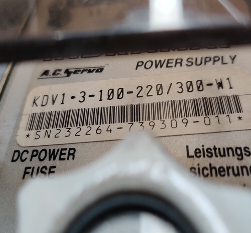 INDRAMAT KDV 1.3-100-220/300-W1 SERVO POWER SUPPLY