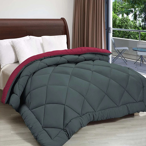 Double Bed Microfiber Reversible AC Comforter