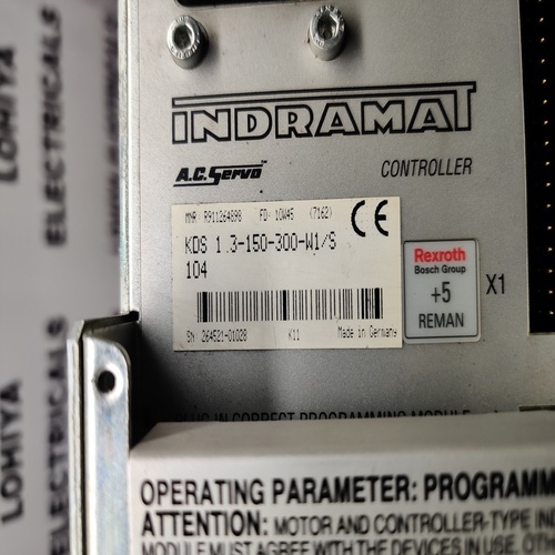 INDRAMAT KDS 1.3-150-300-W1/S AC SERVO CONTROLLER