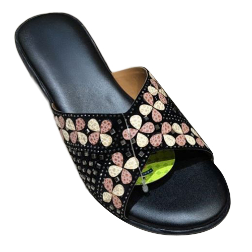 Ladies Fancy Black Sandals