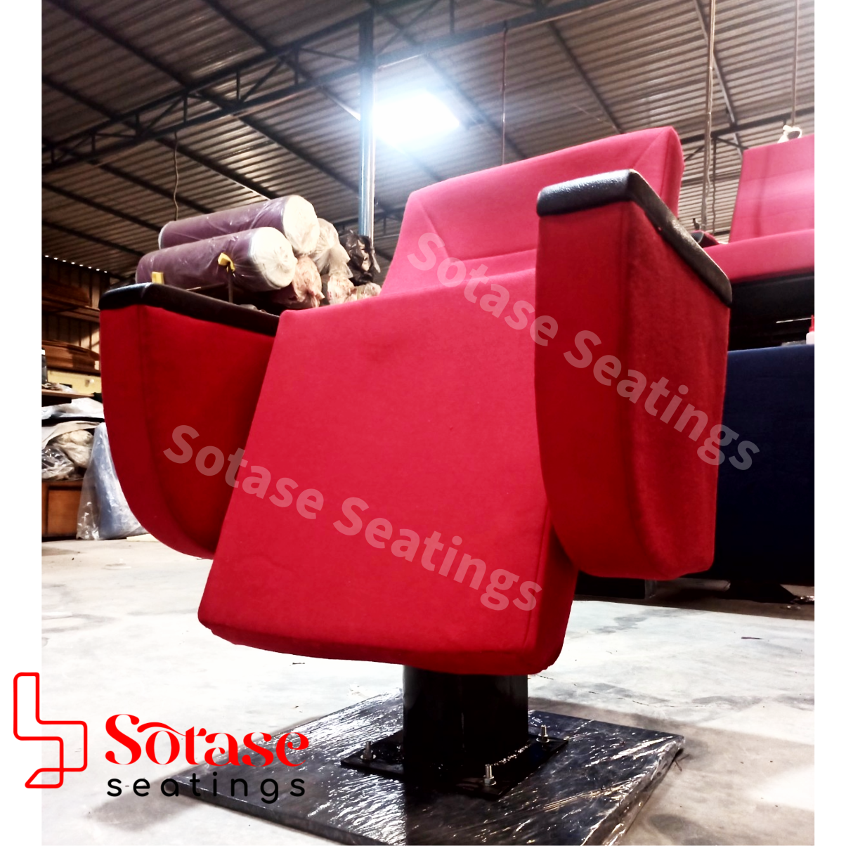 Sotase Center Mounted Tip-Up Auditorium Chair