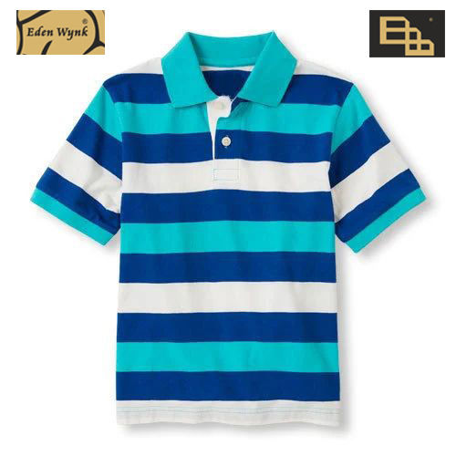 Multicolor Kids Collar T-Shirt