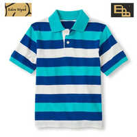 Multicolor Kids Collar T-shirt