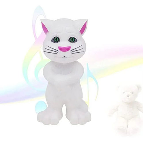 White Intelligent Talking Tom Cat Speaking Robot Cat